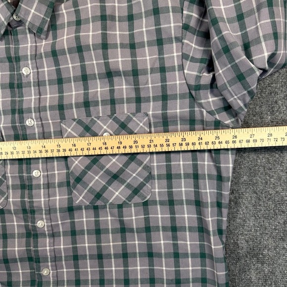 Vintage Big Mac Men's XLT Green Gray Plaid Workwear Shirt Rugged Utility USA 70s - Picture 10 of 14